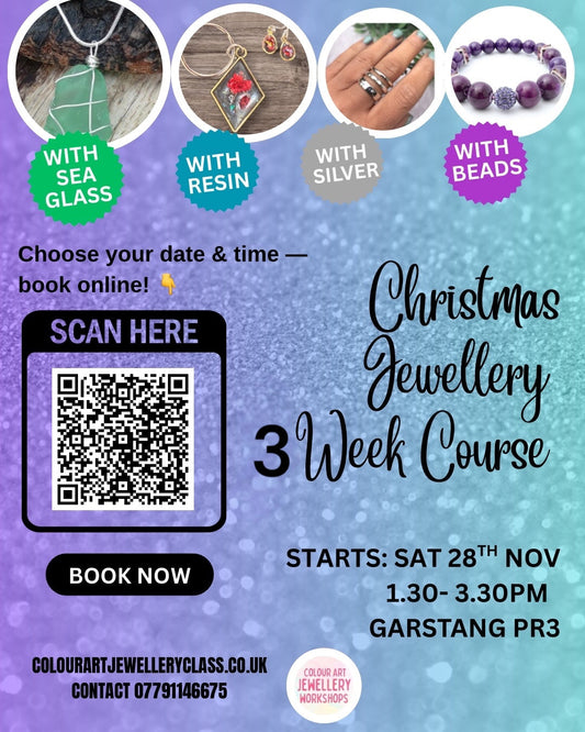 Christmas Jewellery Course — Saturdays from 28th November | 3 Weeks | Garstang 🌲🍷